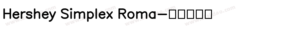 Hershey Simplex Roma字体转换